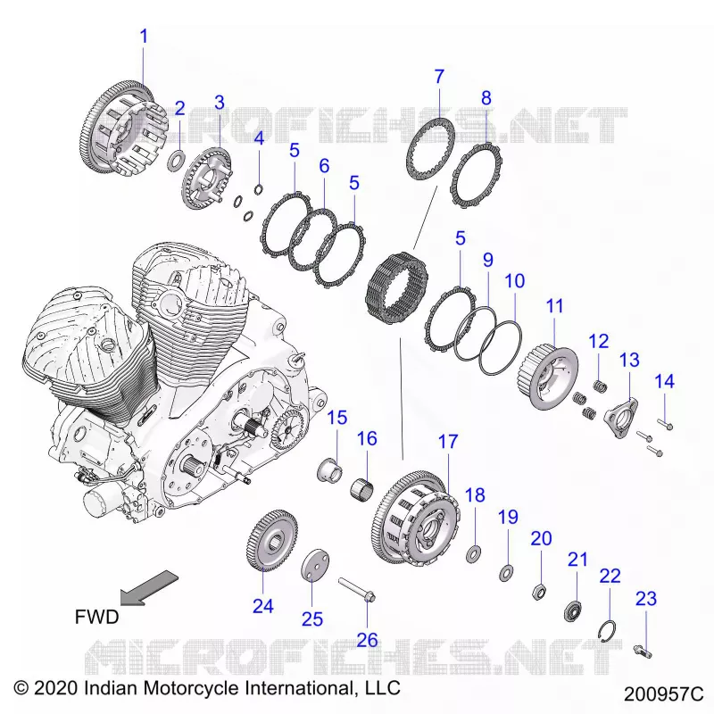 SYSTÃˆME DE TRANSMISSION, CLUTCH AND PRIMARY DRIVE