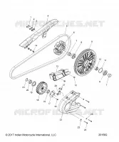 SYSTÃˆME DE TRANSMISSION, SPROCKETS, GUARDS AND BELT