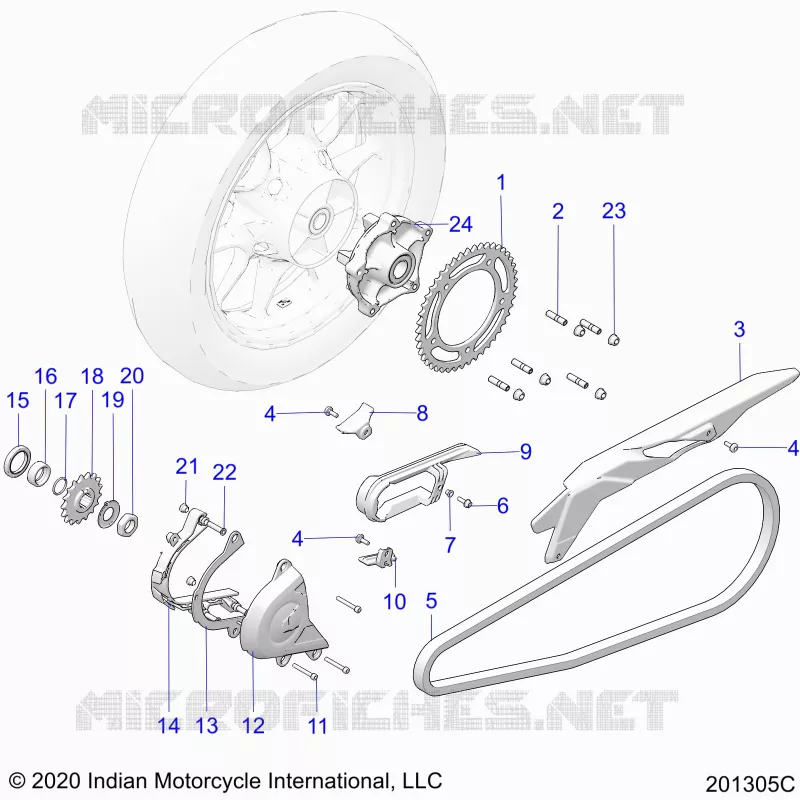 SYSTÃˆME DE TRANSMISSION, SPROCKETS, GUARDS AND CHAIN