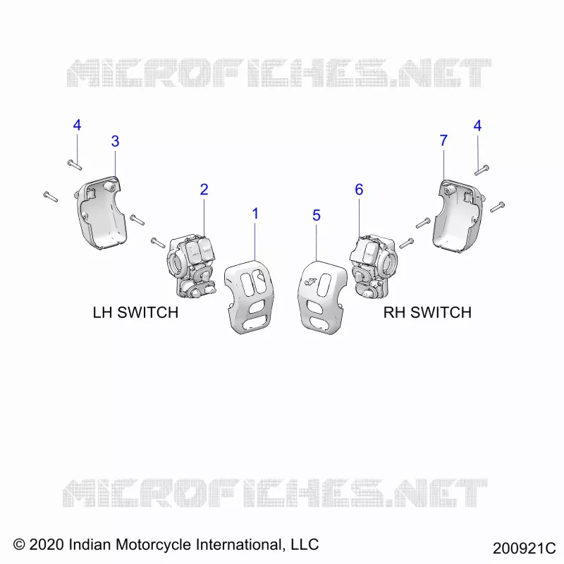 ELECTRICITE, SWITCH CONTROLS, LH/RH