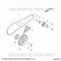 SYSTÃˆME DE TRANSMISSION, DRIVE SPROCKET, BELT AND GUARD