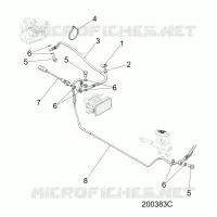 FREINS, FREIN LINE, REAR, ABS