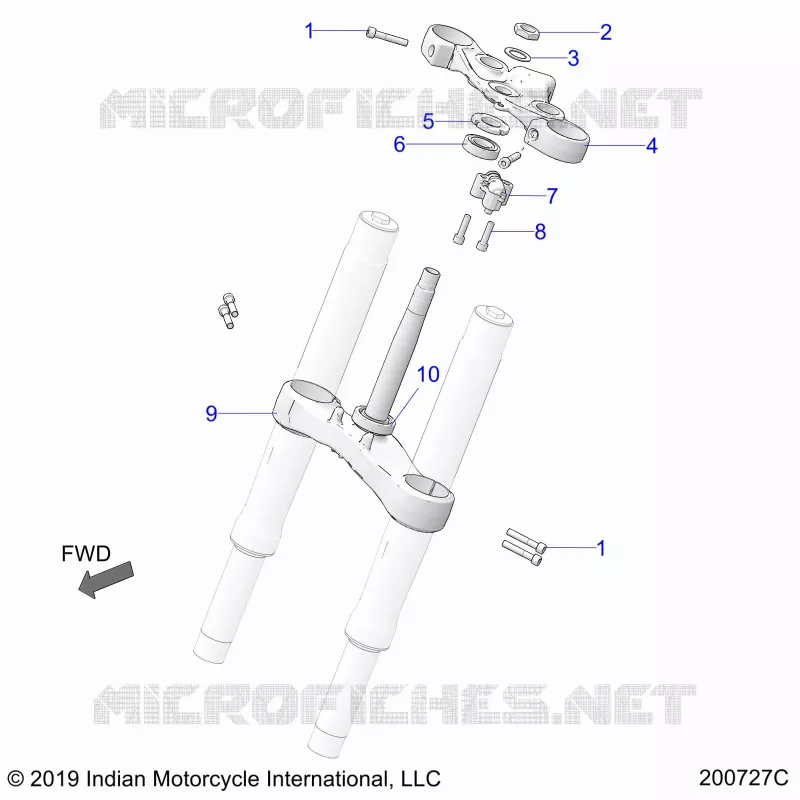 TES DE FOURCHE INFERIEUR ET SUPERIEUR