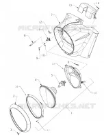 ELECTRICITE, HEADLAMP AND HOUSING