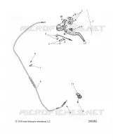 CONTROLS, LEVIER D'EMBRAYAGE AND CABLE