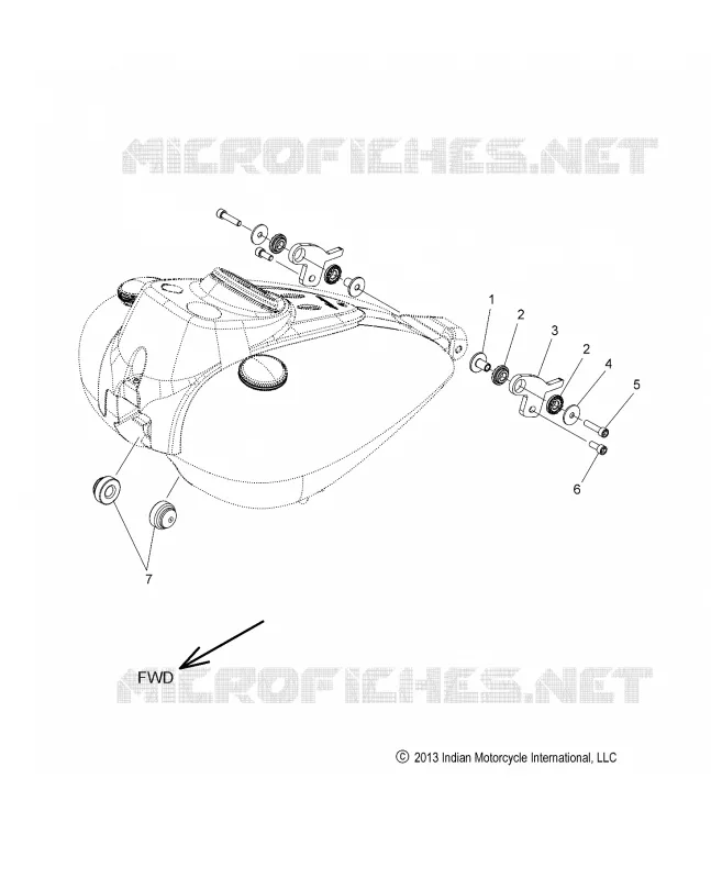 SYSTÃˆME D'ALIMENTATION, FUEL TANK MOUNTING