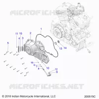 ENGINE, PRIMARY AND COUVERCLE D'EMBRAYAGE