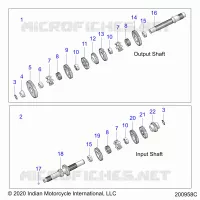 SYSTÃˆME DE TRANSMISSION, INPUT/OUTPUT SHAFT ASM.