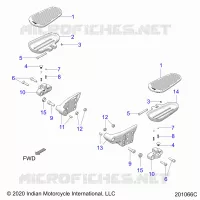 CHASSIS, FLOORBOARD, PASSENGER