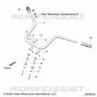 STEERING, FIXATION GUIDON AND GRIPS