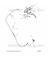 CONTROLS, LEVIER D'EMBRAYAGE AND CABLE