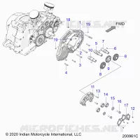 MOTEUR, CAM SHAFTS AND GEARS
