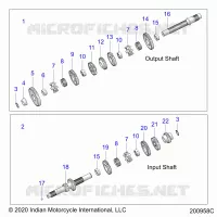 SYSTÃˆME DE TRANSMISSION, INPUT/OUTPUT SHAFT ASM.