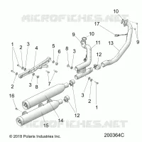 ENGINE, ECHAPPEMENT ASM.