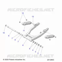 SUSPENSION ARRIERE ASM., SWING ARM AND SHOCKS