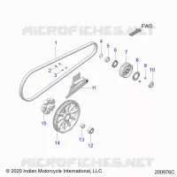 SYSTÃˆME DE TRANSMISSION, DRIVE SPROCKET, BELT AND GUARD