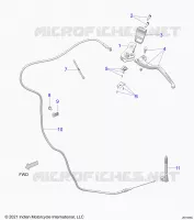 CONTROLS, LEVIER D'EMBRAYAGE AND CABLE