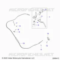 CONTROLS, LEVIER D'EMBRAYAGE AND CABLE
