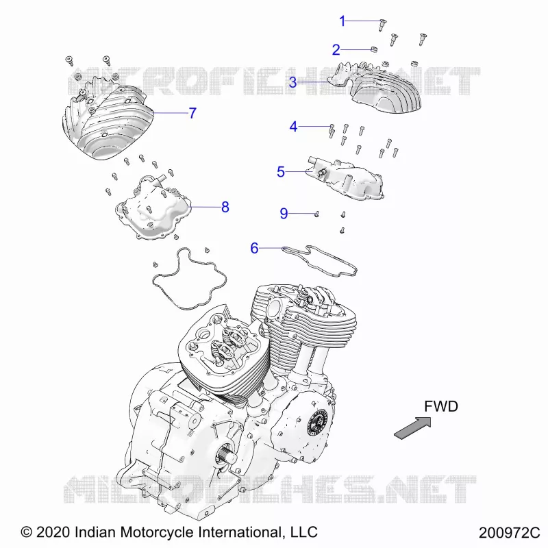MOTEUR, ROCKER COVERS
