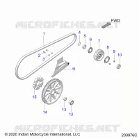 SYSTÃˆME DE TRANSMISSION, DRIVE SPROCKET, BELT AND GUARD
