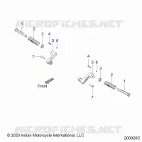 CHASSIS, FOOTPEG, PASSENGER