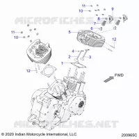 ENGINE, CULASSE ASM.