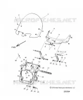 CARENAGES ASM, WINDSHIELD MOUNT