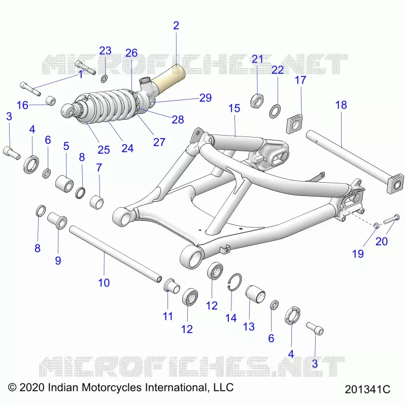 SUSPENSION ARRIERE SWING ARM/SHOCK