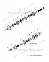 SYSTÃˆME DE TRANSMISSION, INPUT/OUTPUT SHAFT ASM.