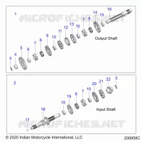 SYSTÃˆME DE TRANSMISSION, INPUT/OUTPUT SHAFT ASM.