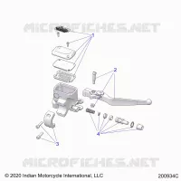 FREIN AVANT, LEVER AND MASTER CYLINDER