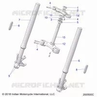 DIRECTION, FRONT FORKS