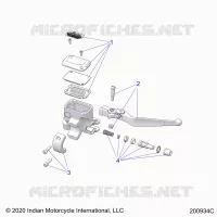 FREIN AVANT, LEVER AND MASTER CYLINDER