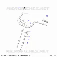 STEERING, FIXATION GUIDON AND GRIPS