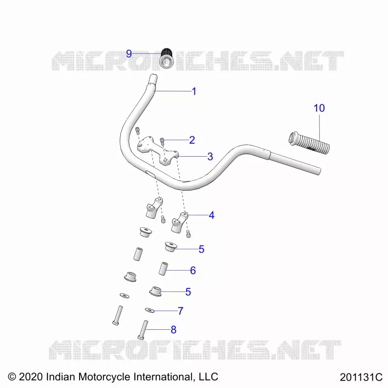 STEERING, FIXATION GUIDON AND GRIPS