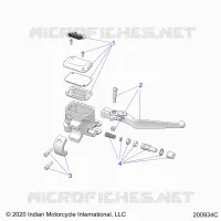 FREIN AVANT, LEVER AND MASTER CYLINDER