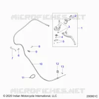CONTROLS, LEVIER D'EMBRAYAGE AND CABLE