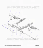 SUSPENSION ARRIERE ASM., SWING ARM AND SHOCKS