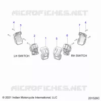 ELECTRICITE, SWITCH CONTROLS, LH/RH