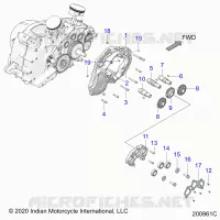 MOTEUR, CAM SHAFTS AND GEARS