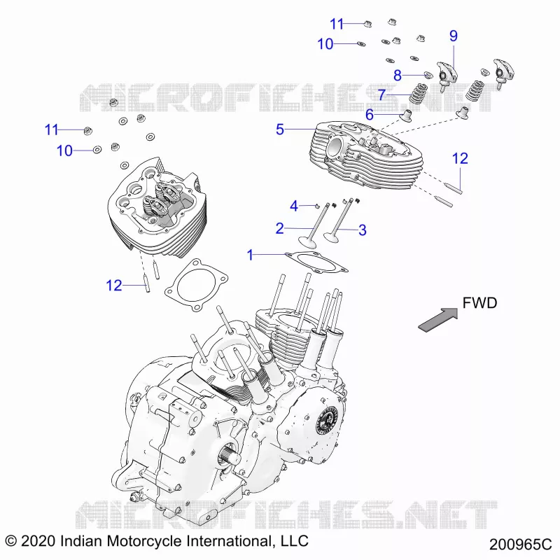 ENGINE, CULASSE ASM.