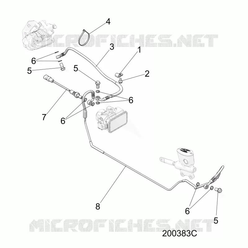 FREINS, FREIN LINE, REAR, ABS