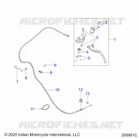 CONTROLS, LEVIER D'EMBRAYAGE AND CABLE