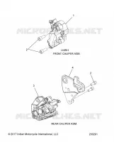 BRAKES, ETRIERS DE FREIN AVANT AND REAR