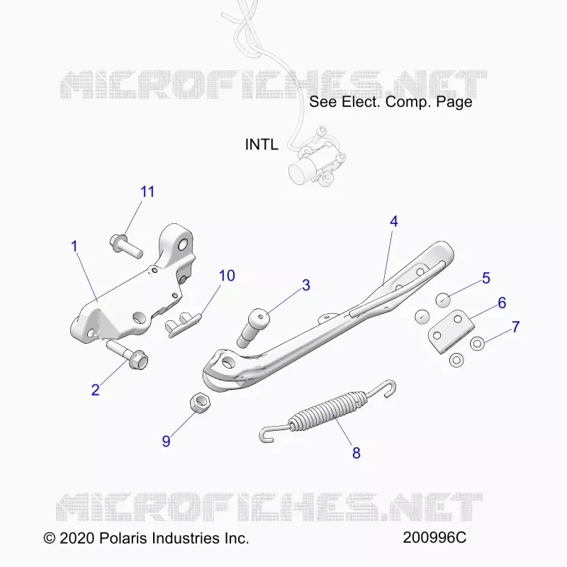 CHASSIS, SIDE STAND
