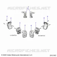 ELECTRICITE, SWITCH CONTROLS, LH/RH