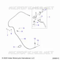CONTROLS, LEVIER D'EMBRAYAGE AND CABLE