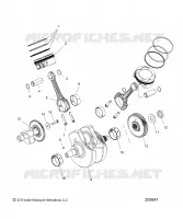 ENGINE, PISTON AND VILEBREQUIN