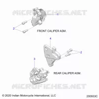 BRAKES, ETRIERS DE FREIN AVANT AND REAR