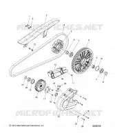 SYSTÈME DE TRANSMISSION, SPROCKETS, GUARDS AND BELT